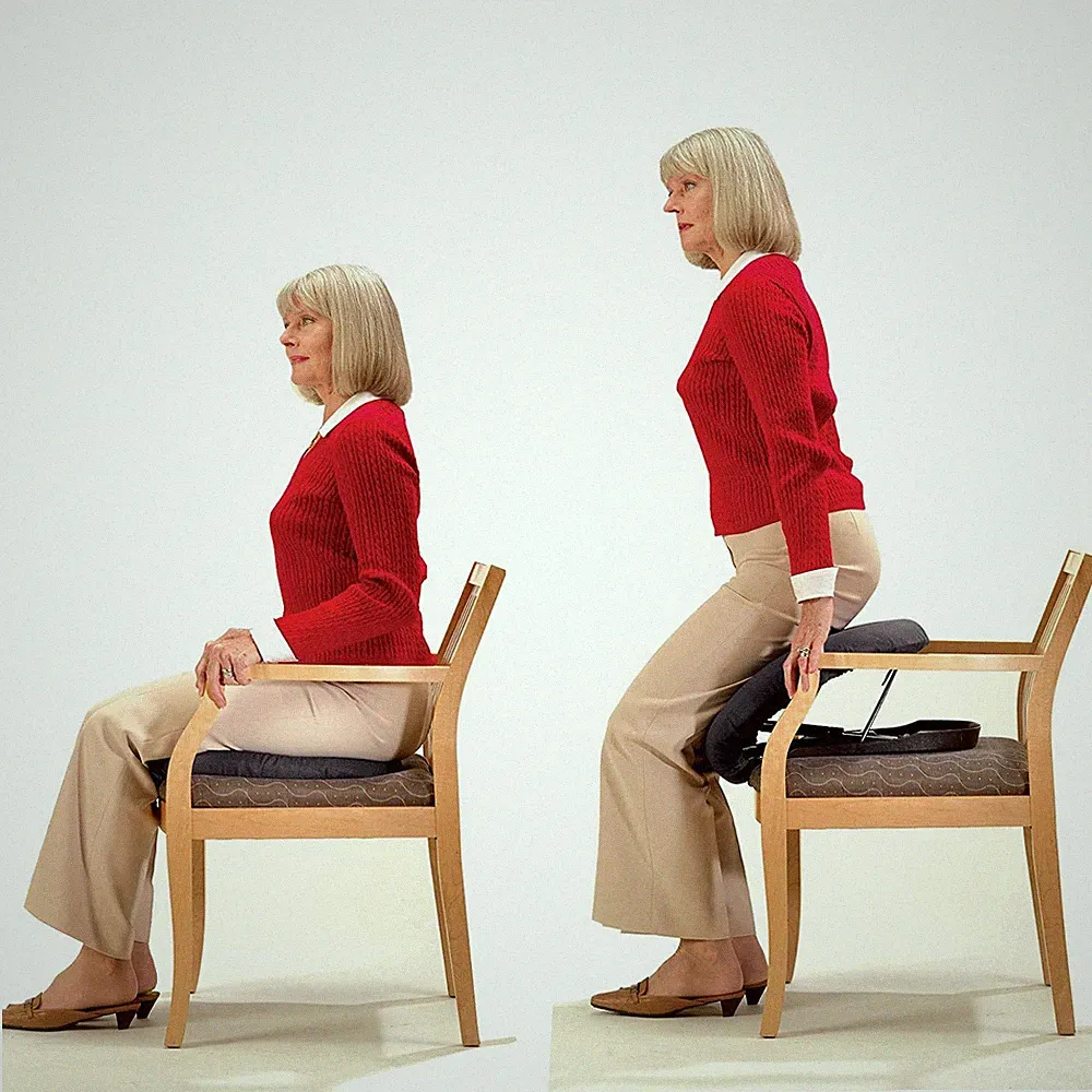 Carex Upeasy Seat Assist Plus Portable Self-Powered Lifting Seat Cushion Chairs