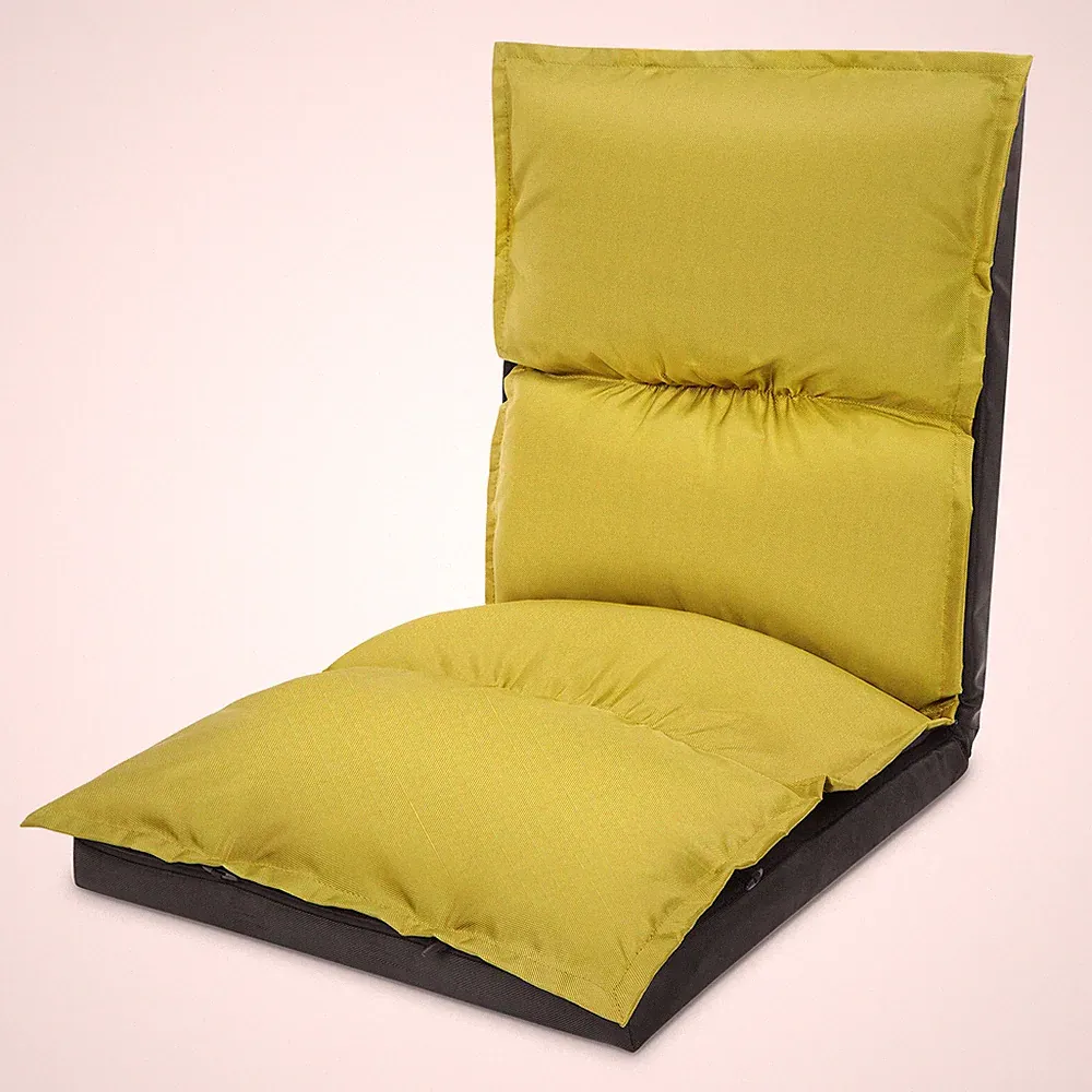 Foldable Camping Floor Lounge Padded Chair Couch For Outdoor Travel