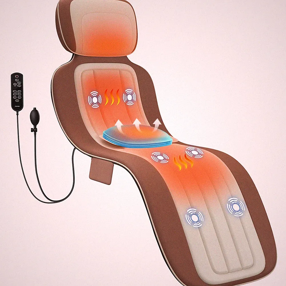 Full Body Massage Mat with Heat, Back Massager for recliner with Lumbar , Hea...