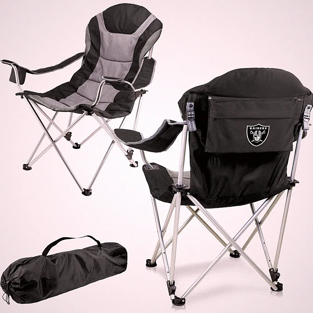 NFL Reclining Camp, Beach Adults, Sports Chair with Carry Bag, 36 x 33 x 42,...