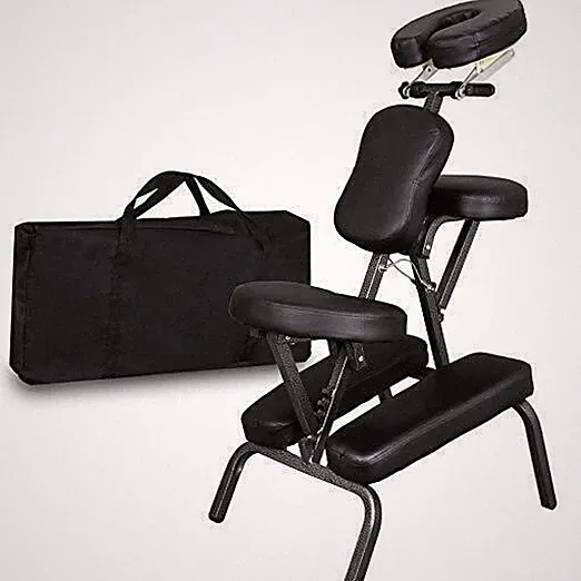 Portable Folding PU Leather Pad Travel Tattoo Spa Salon Massage Chair Adjustable
