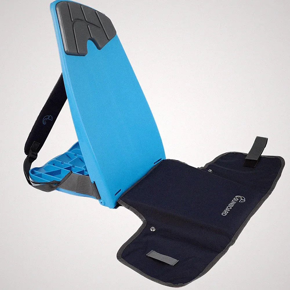 Portable Ground Chair for Beach, Camping, Park & Stadium - 5-Position Recline
