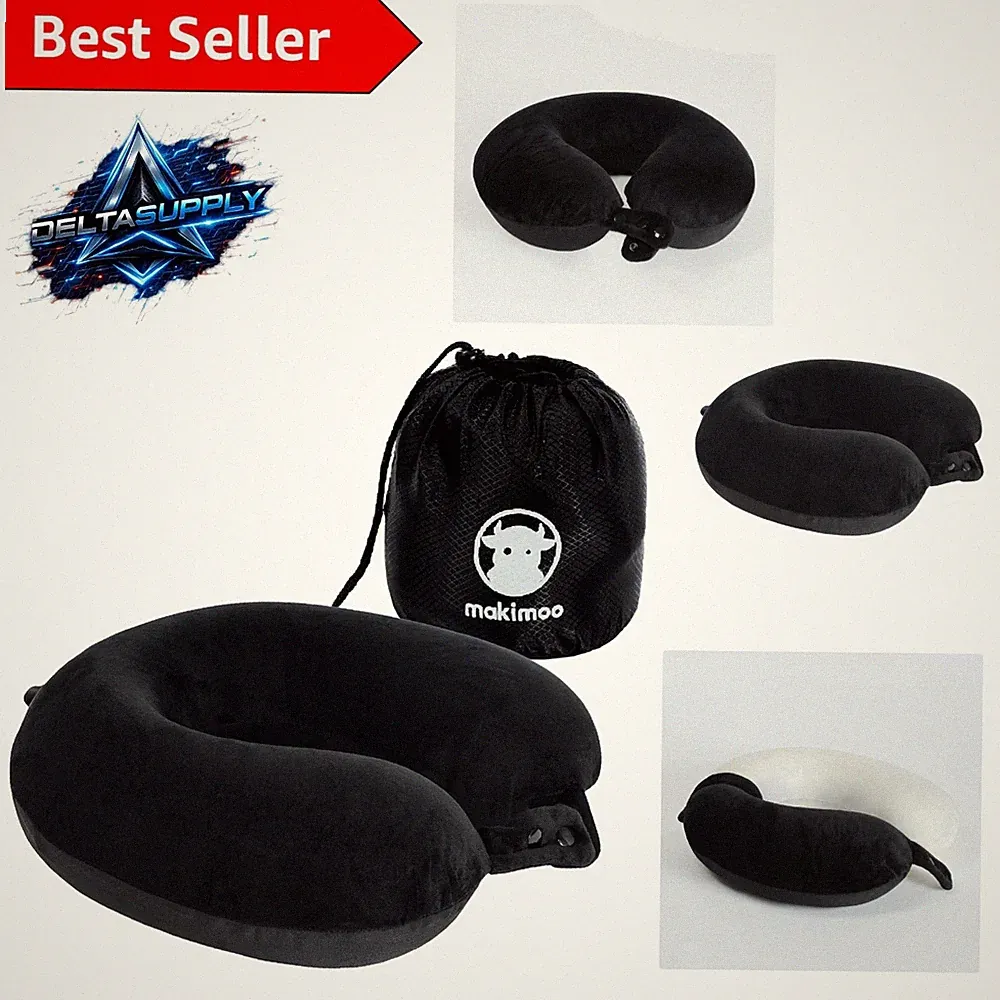 Portable Neck Pillow with Snap-on Loop – Perfect for Travel & Home Recliners