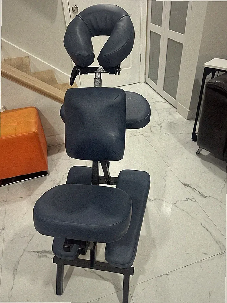 Silla de masaje profesional portátil – azul – excelente estado
