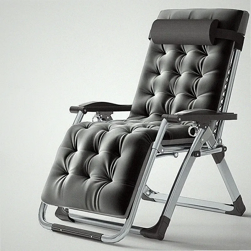 SLSY New Folding Lounge Chair Adjustable Zero Gravity Chair Portable w/ Gray Mat