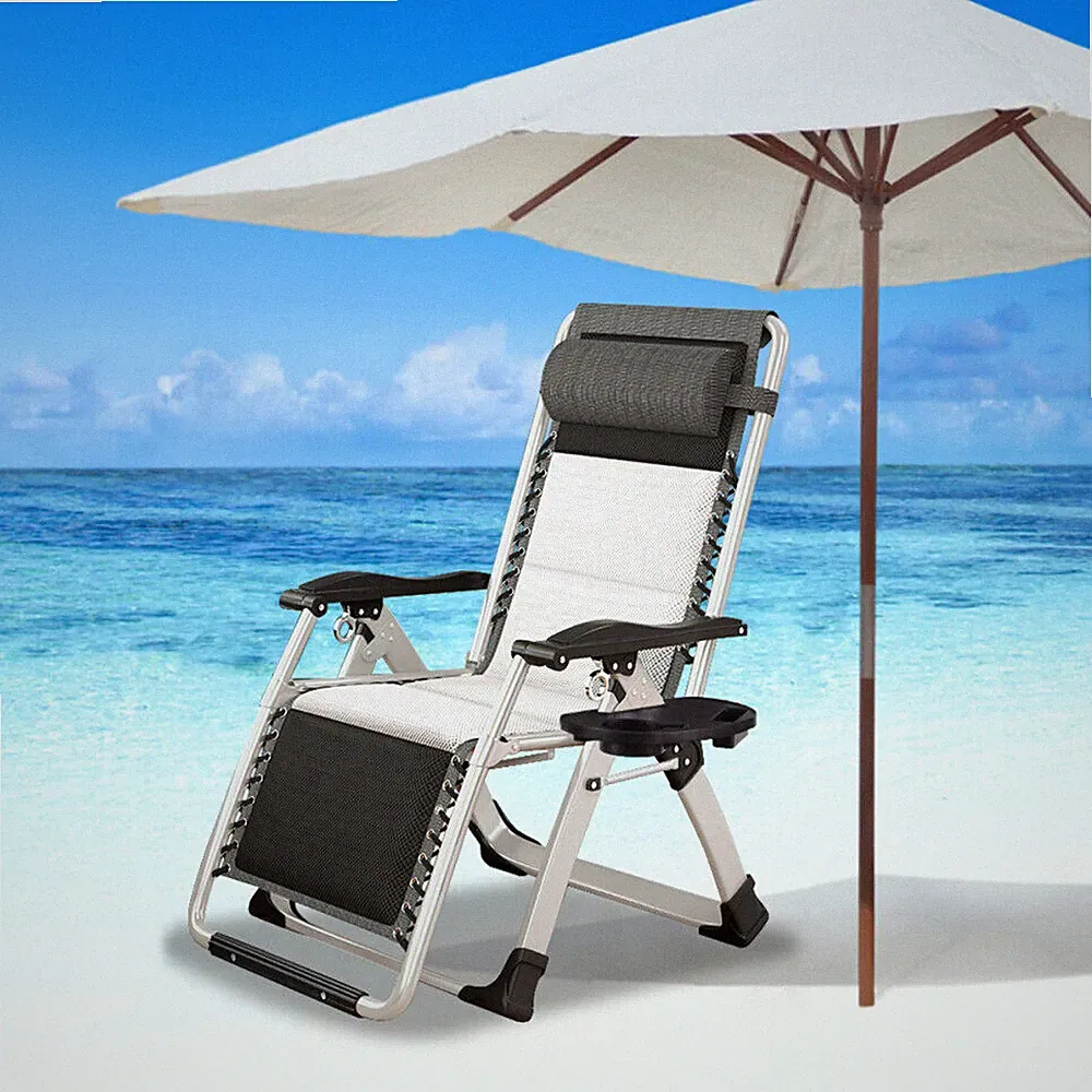 Slsy Zero Gravity Chair Folding Adjustable Reclining Patio Lounge Chair Mattress